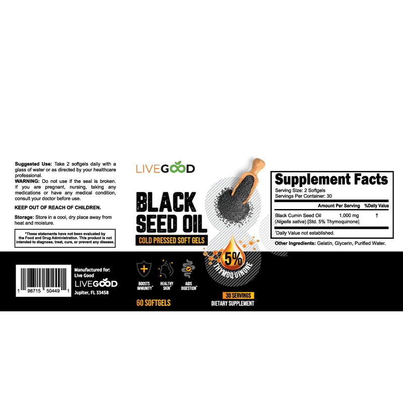 Black Seed Oil detail