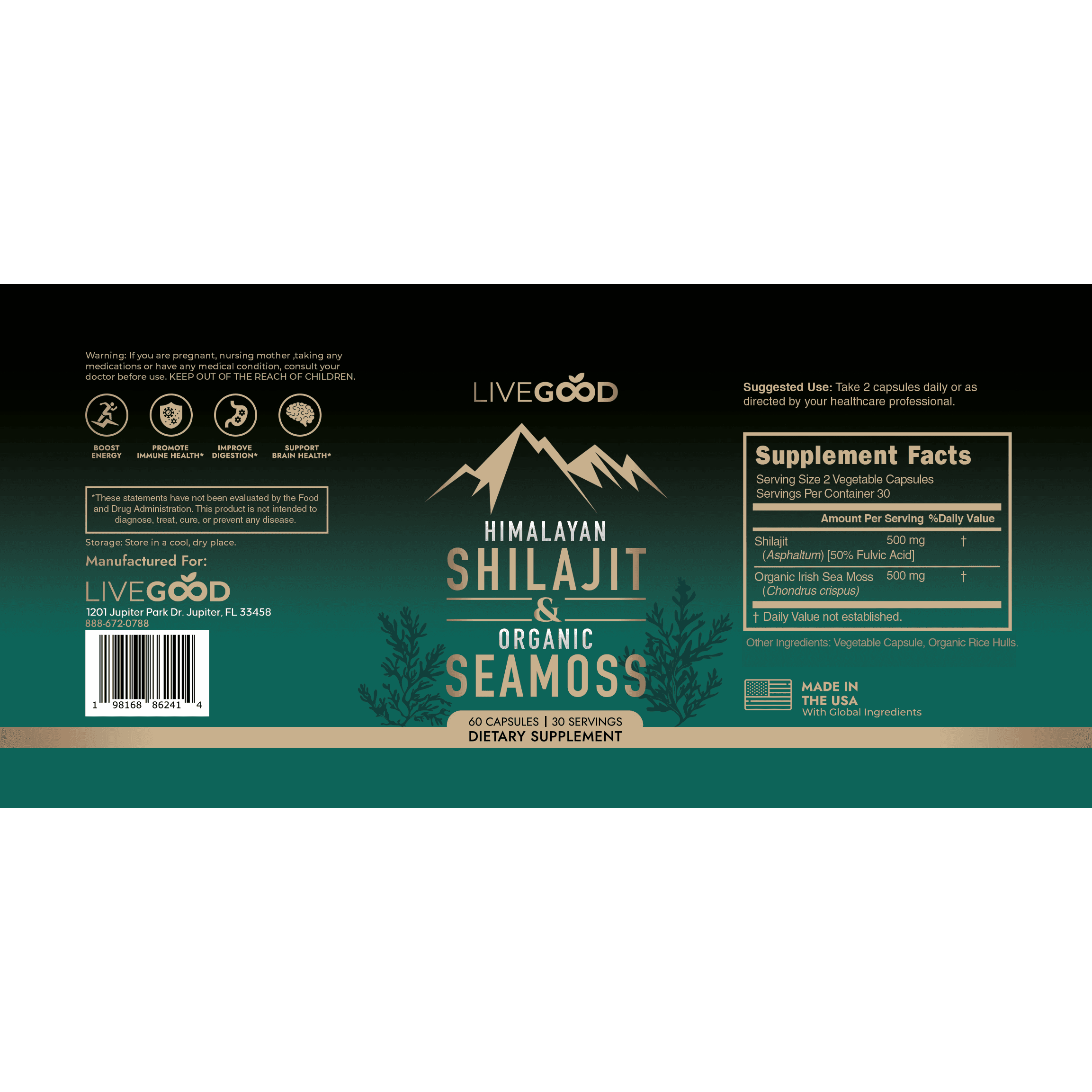 Himalayan Shilajit & Organic Sea Moss detail
