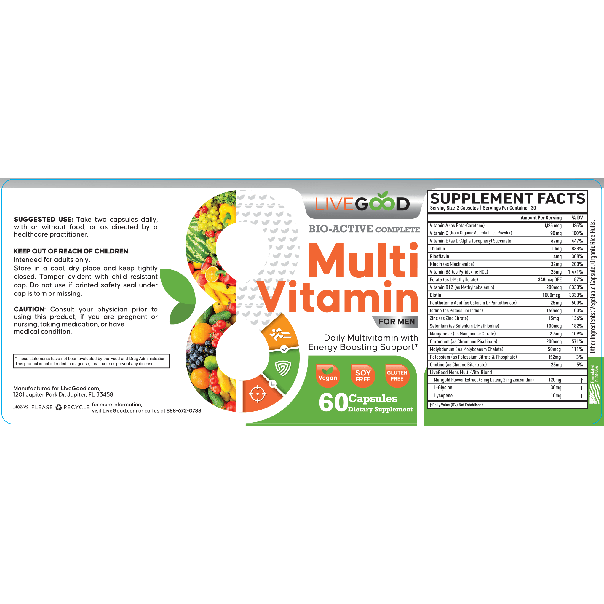 Bio-Active Complete Multi-Vitamin For Men detail