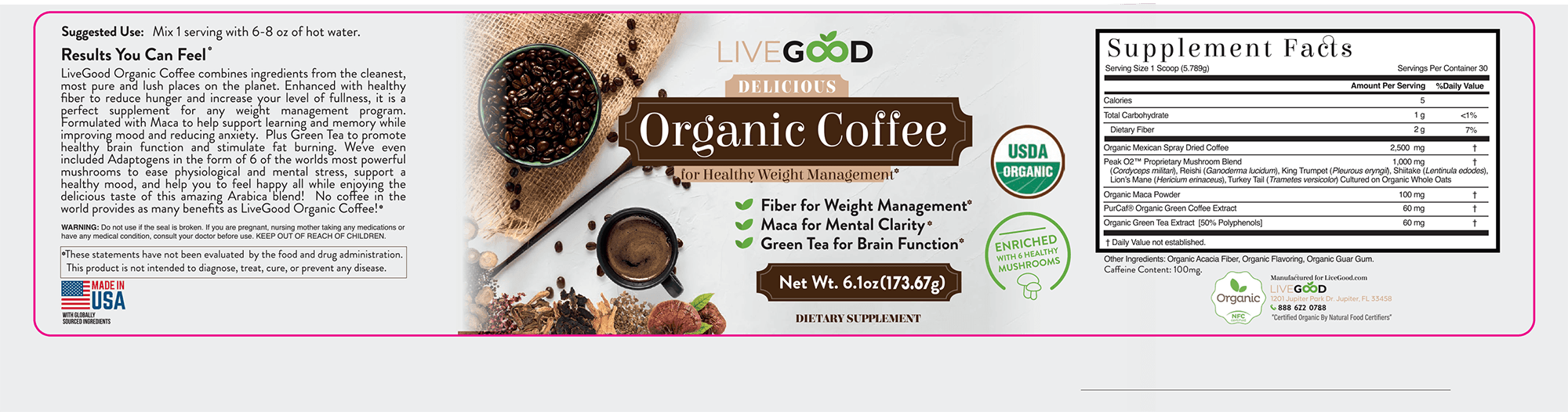 Organic Coffee detail