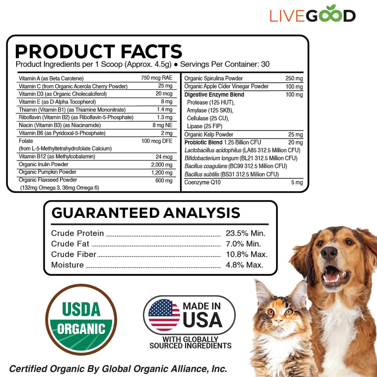Organic Pet Multi-Vitamin detail