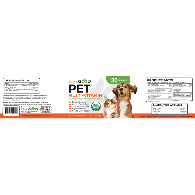 Organic Pet Multi-Vitamin detail