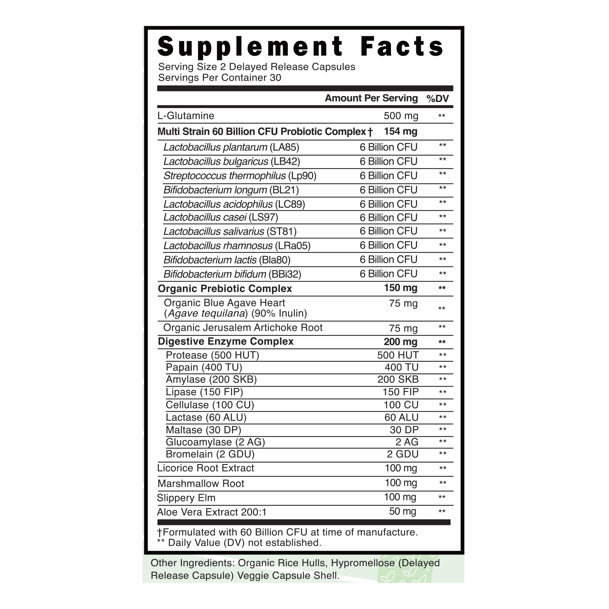 Probiotic Gut Support detail