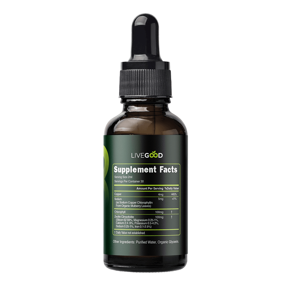 Chlorophyll and Zeolite Detox detail