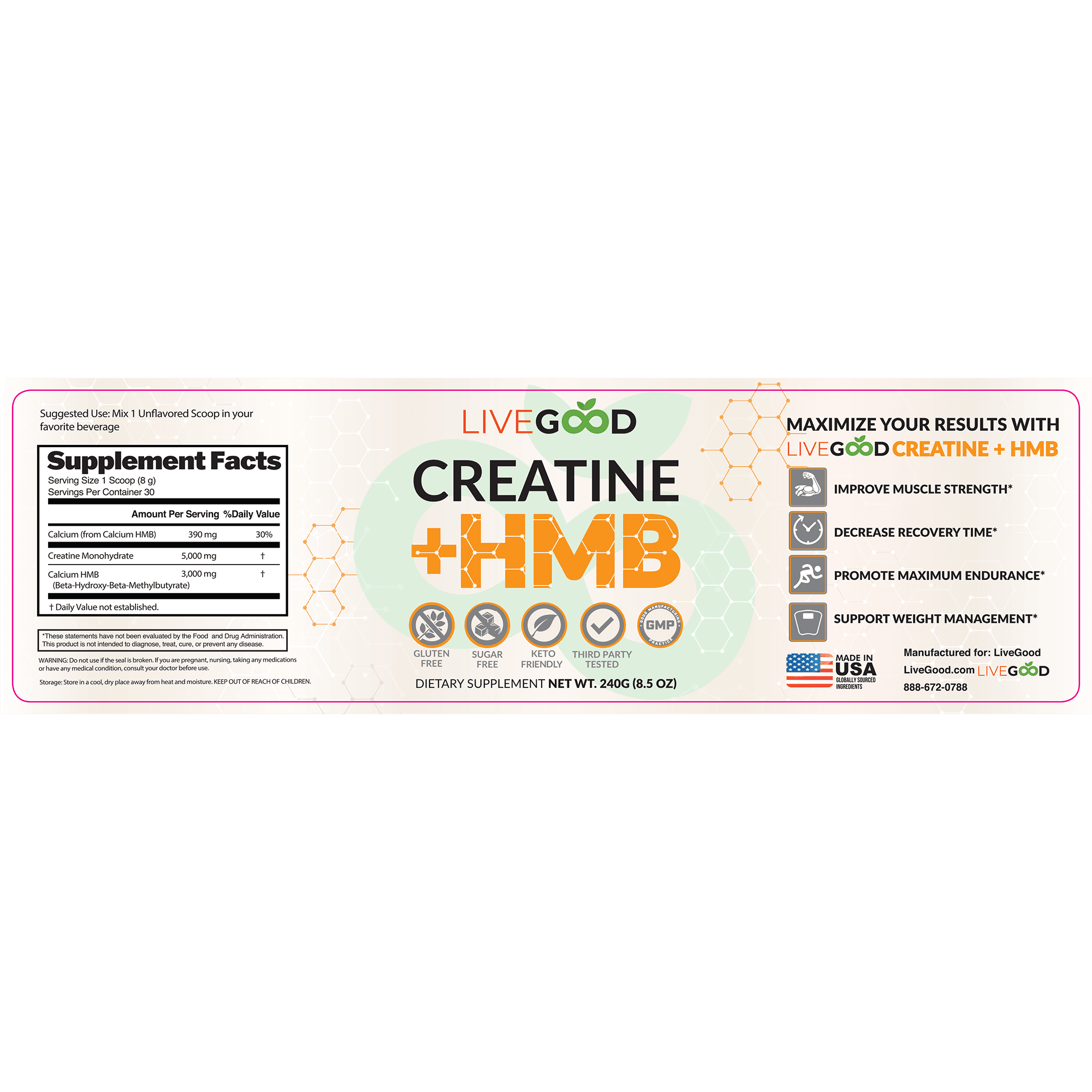Creatine + HMB detail