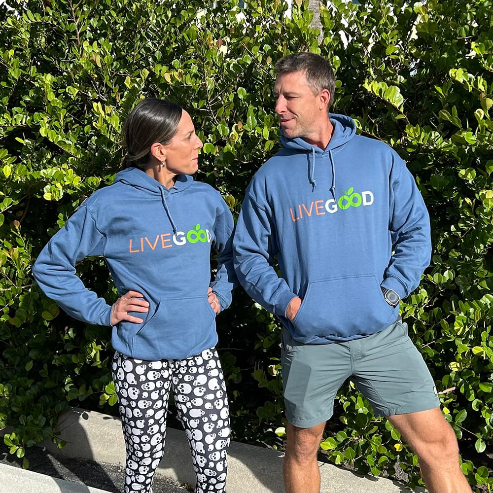 LiveGood Hoodie detail