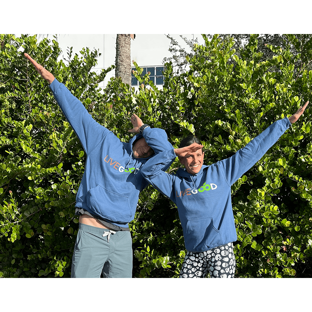 LiveGood Hoodie detail
